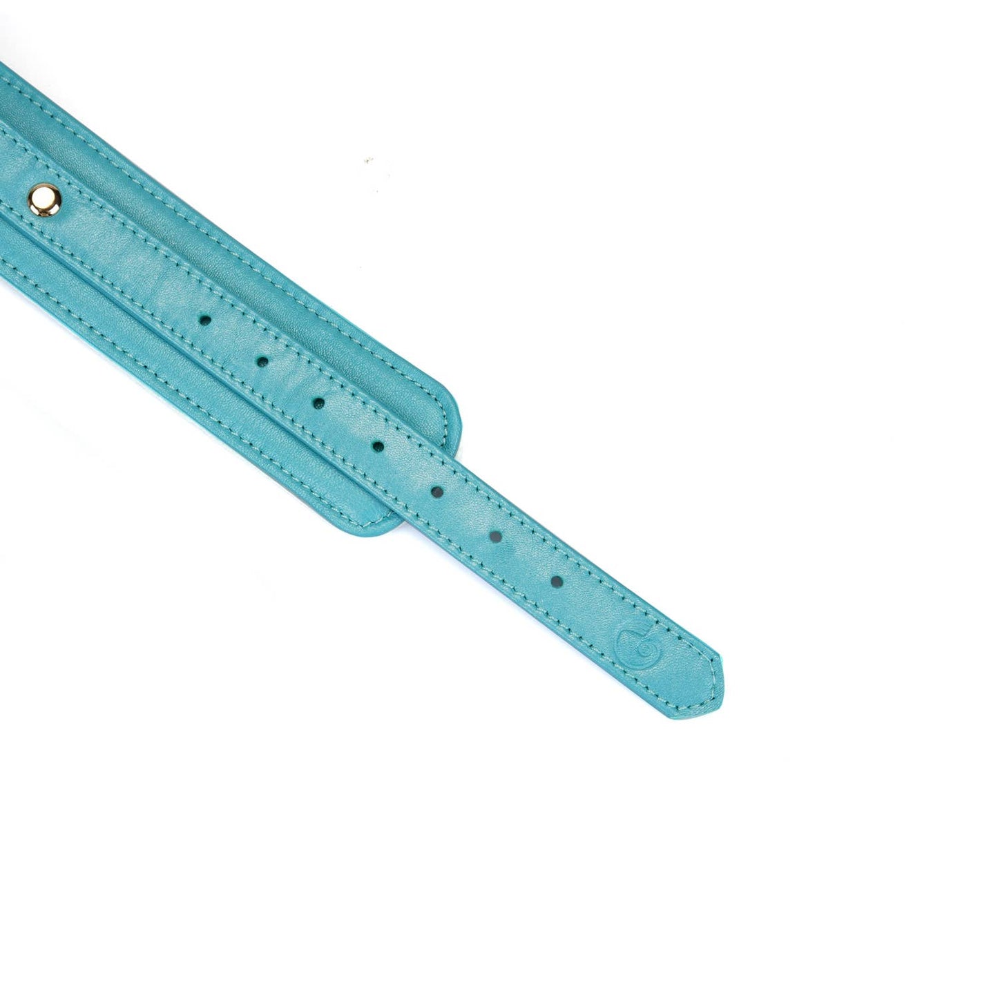 Liebe Seele- Blue Lamb leather Wrist Cuffs with Velvet Lining