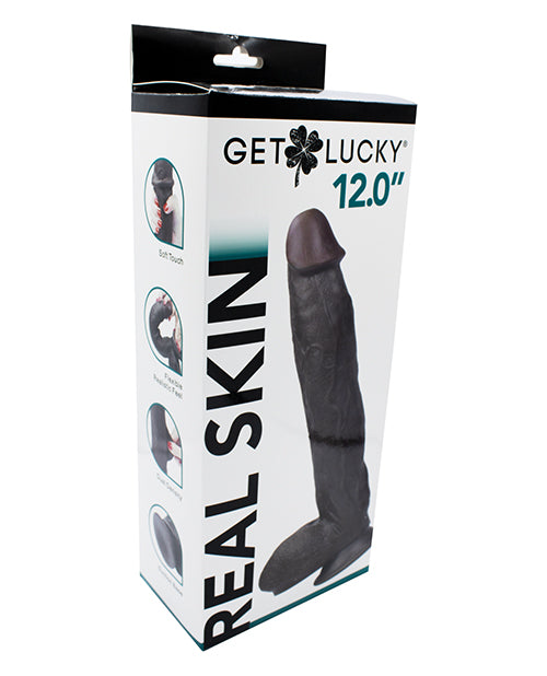 Get Lucky 12" Real Skin Series - Dark Brown by Thank Me Now INC