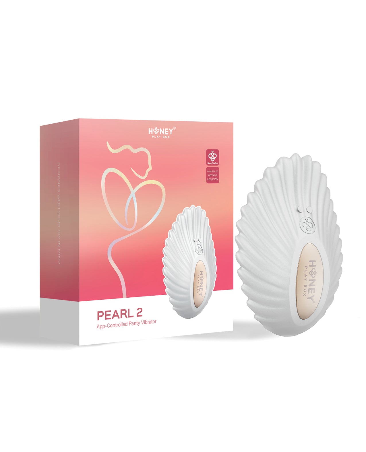 Pearl 2 App-Controlled Panty Vibrator - White by Uc global trade inc/honey play b