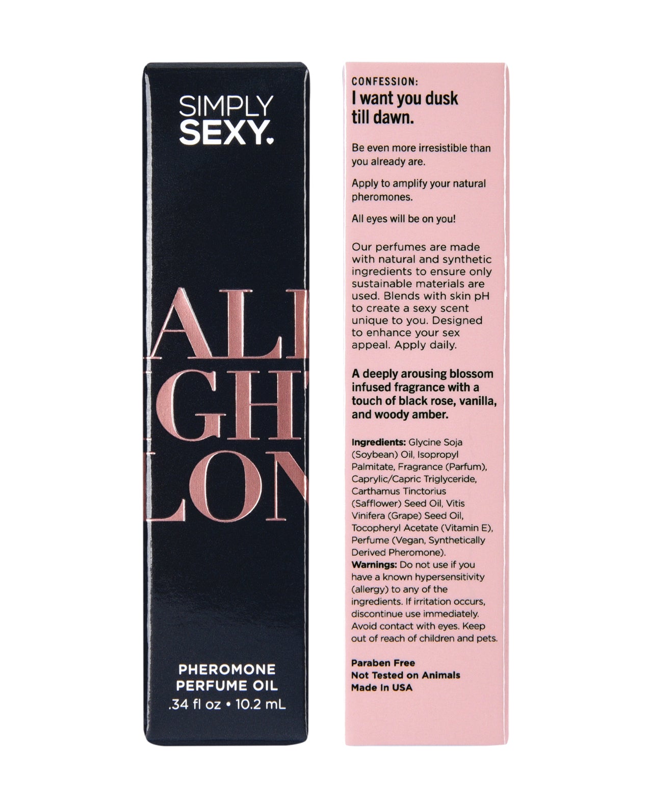 Simply Sexy Pheromone Perfume Oil Roll On - .34 oz All Night Long by Classic brands