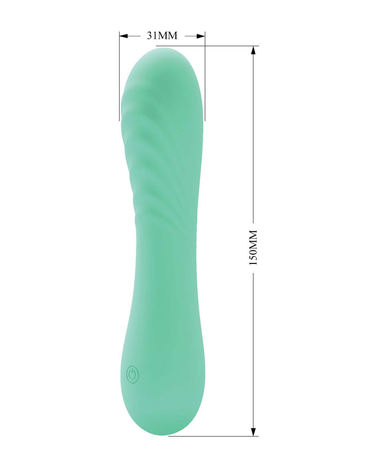 Pretty Love Alexisrose Curved Vibrator - Aqua by Liaoyang baile health care produ