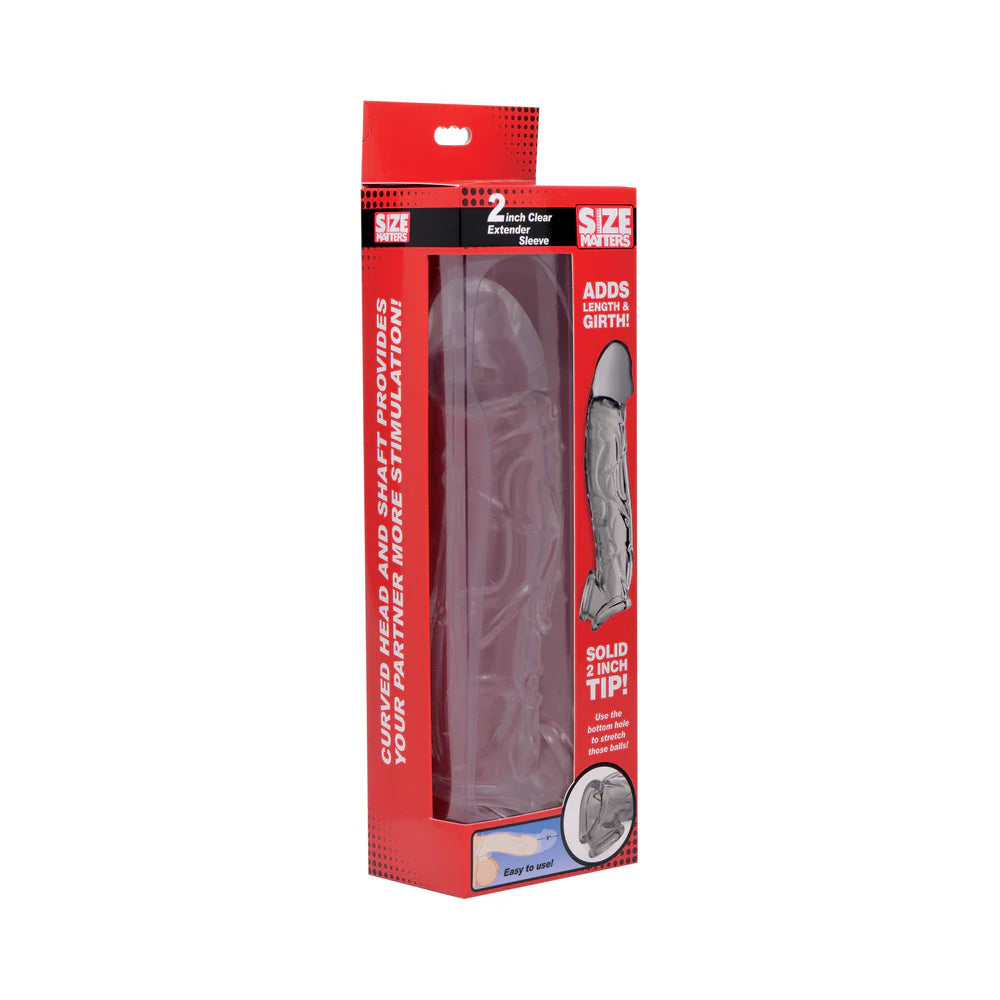 Size Matters 2 in. Clear Extender Sleeve by XR LLC