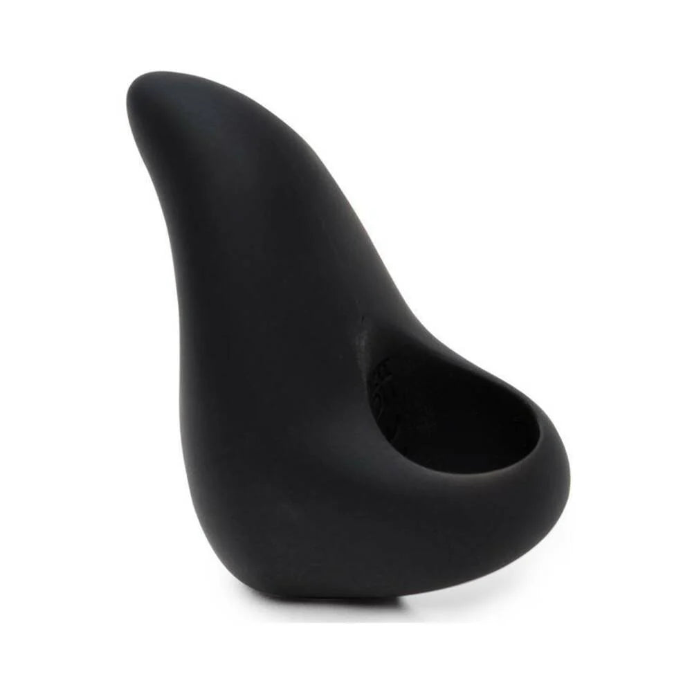 Fifty Shades of Grey Sensation Rechargeable Silicone Finger Vibrator Black by LoveHoney