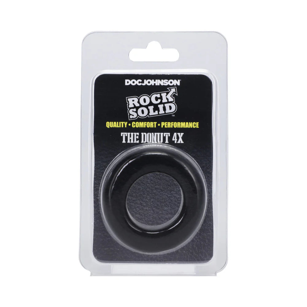Rock Solid The Donut 4X C-Ring Black by Doc Johnson
