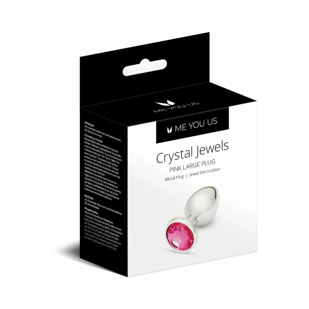Me You Us Crystal Jewels Metal Plug Pink L by Simply Pleasure Ltd