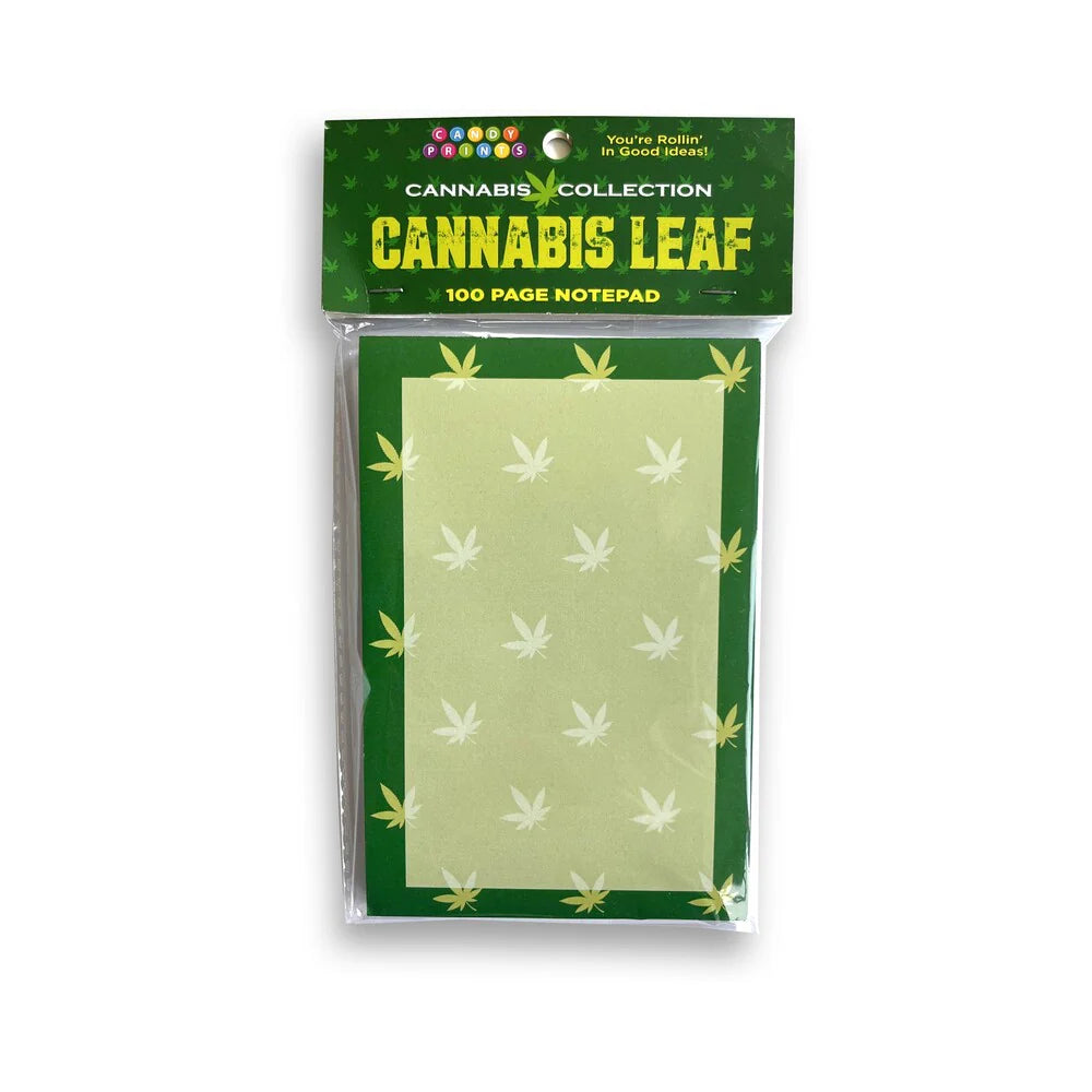 Cannabis Leaf Notepad by Little Genie Productions
