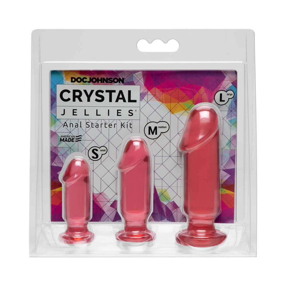 Crystal Jellies – Anal Starter Kit Pink by Doc Johnson