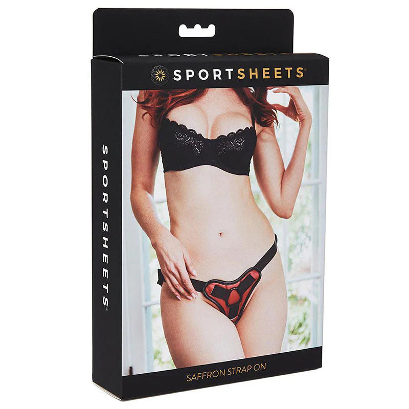Sportsheets Saffron Adjustable Strap-On Harness Red by Sportsheets