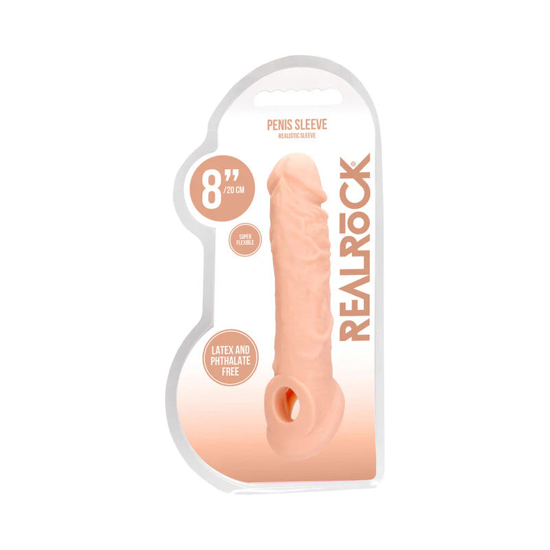 RealRock Skin 8 in. Penis Extender Sling Beige by Shots America LLC