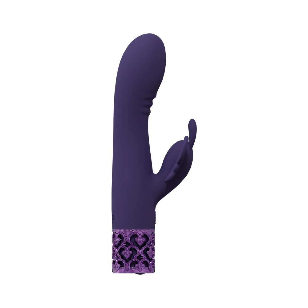 Royal Gems Monarch Silicone Rechargeable Vibrator Purple by Shots America LLC
