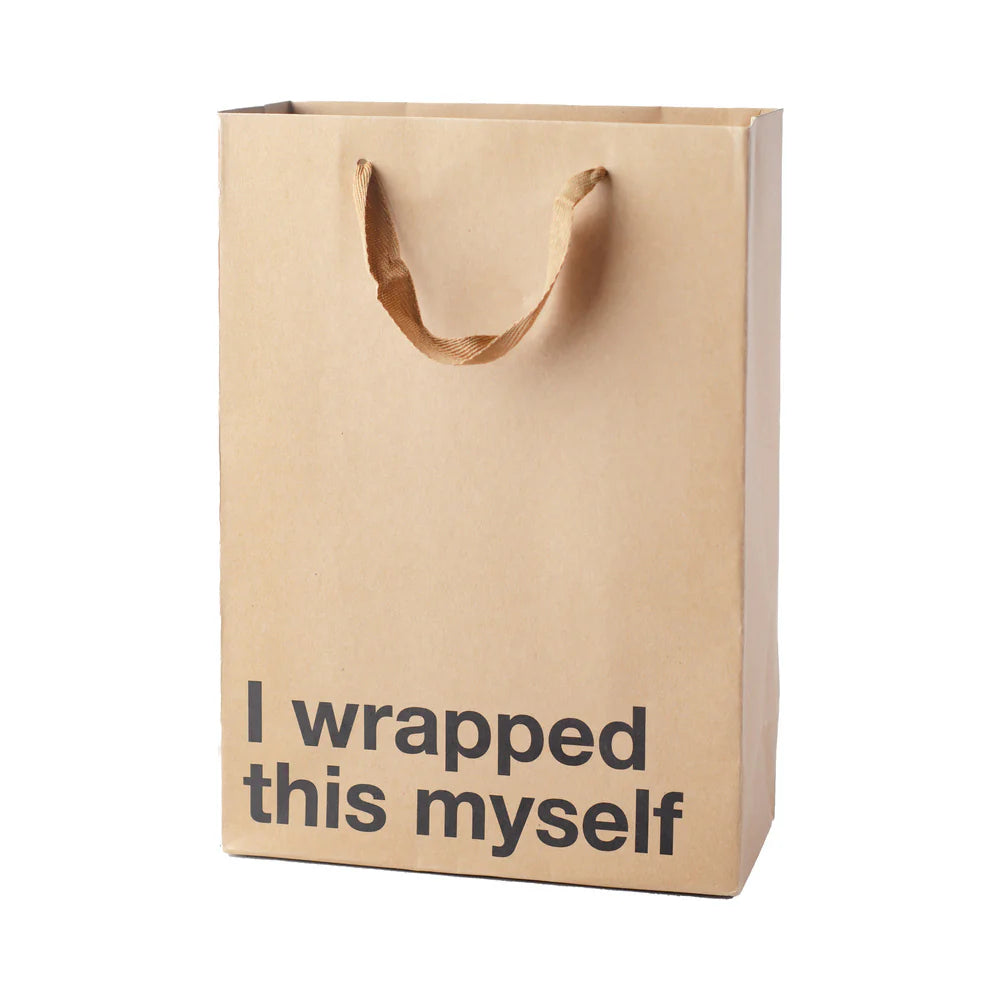 Snarky Gift Bags Wrapped This Myself 3pk by Wood Rocket LLC