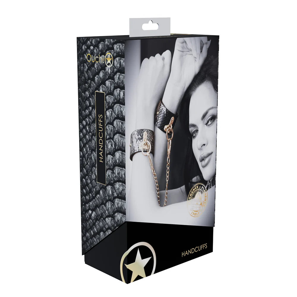 Ouch! International Florence Collection Handcuffs Black by Shots America LLC