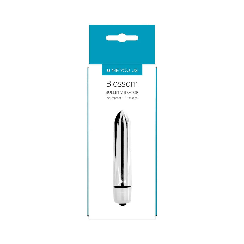 Me You Us Blossom 10 Mode Bullet Vibrator Silver by Simply Pleasure Ltd