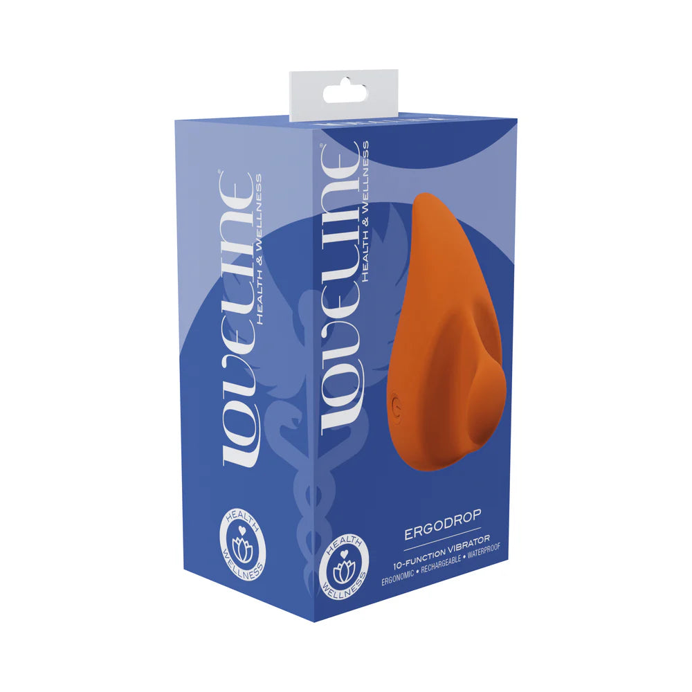 LoveLine ErgoDrop Vibe Waterproof Orange by Shots America LLC