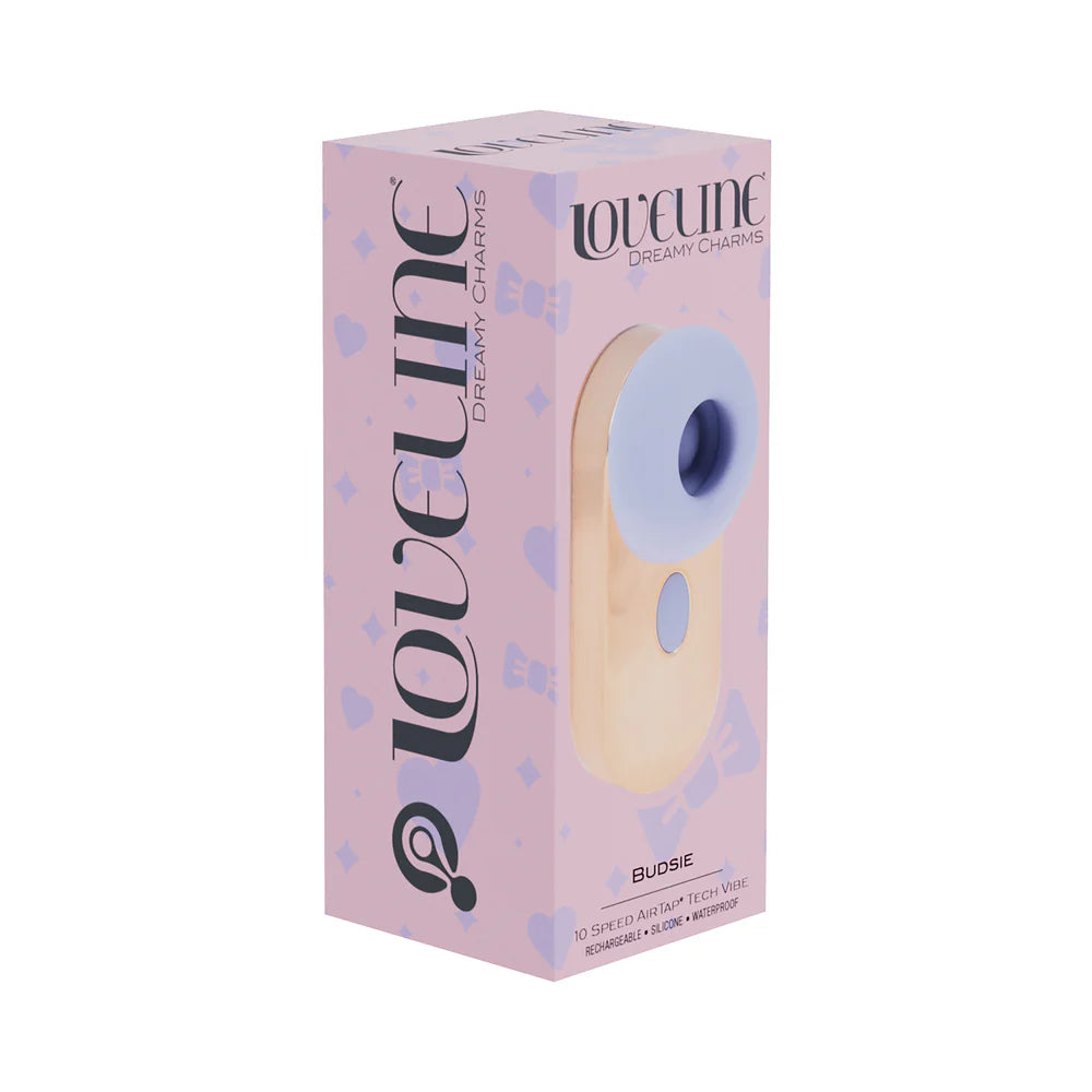 LoveLine Budsie AirTapTech Rechargeable Vibrator Lavender by Shots America LLC