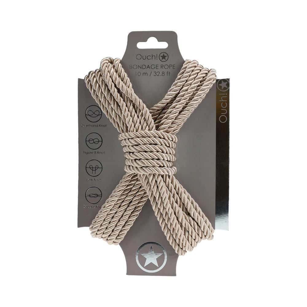 Ouch! Bondage Rope 10 m Nylon Gold by Shots America LLC