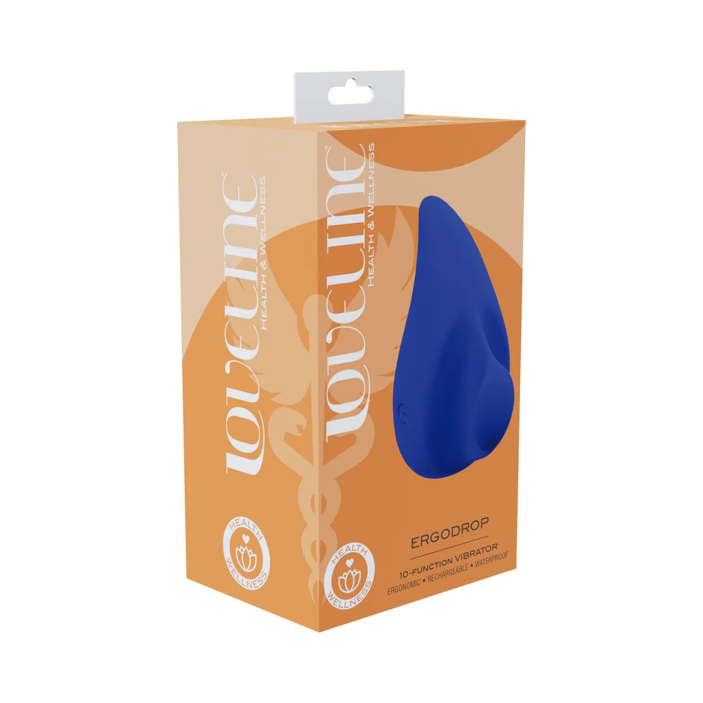 LoveLine ErgoDrop Vibe Waterproof Blue by Shots America LLC