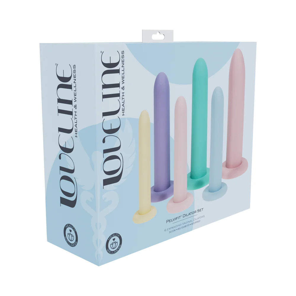 LoveLine PelviFit Expanding Vaginal Dilator Set Silicone Multicolor by Shots America LLC
