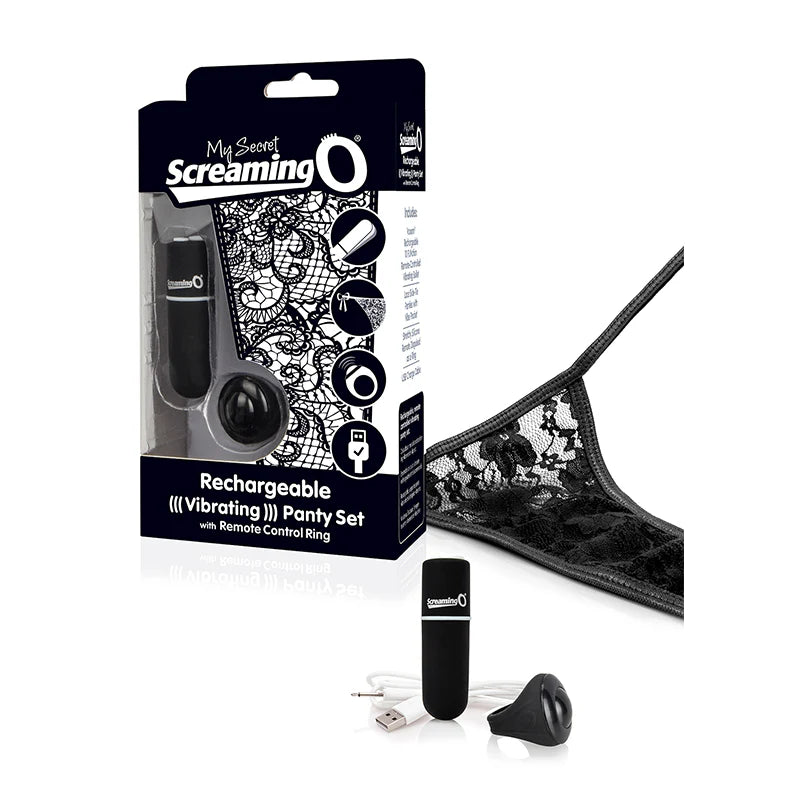 Screaming O My Secret Charged Remote Control Panty Vibe - Black by Screaming O