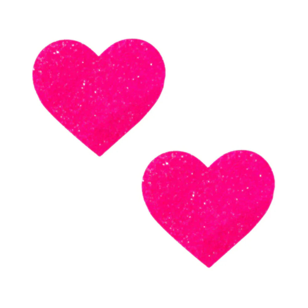 Neva Nude Pasty Super Sparkle Watermelly Pink Blacklight Glitter I Heart U by Neva Nude LLC