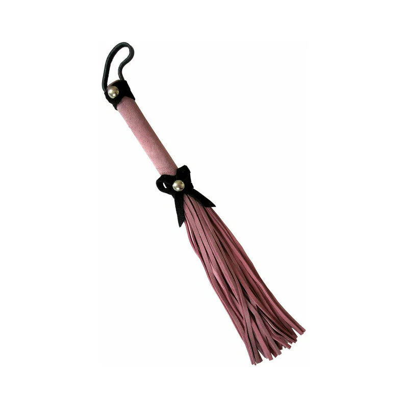Love Knot Mini Flogger Pink with Black Bow by Ruff Doggie Style