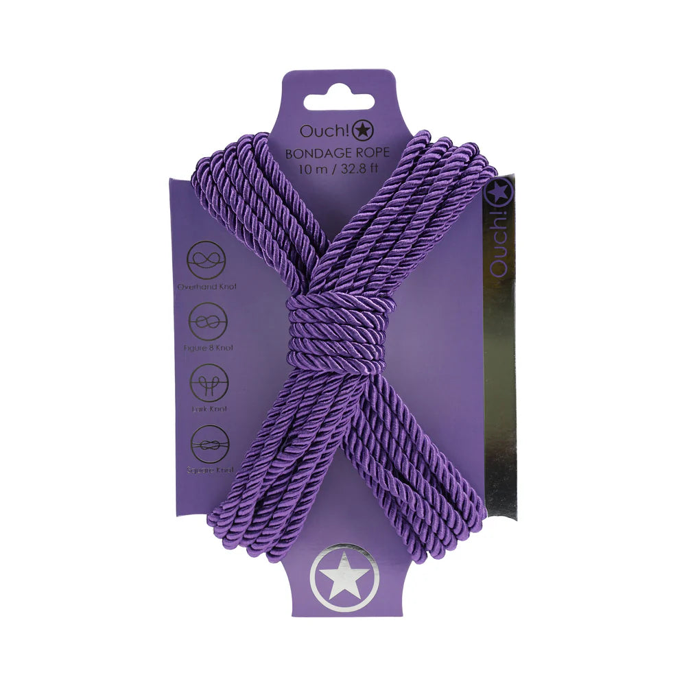 Ouch! Bondage Rope 10 m Nylon Purple by Shots America LLC