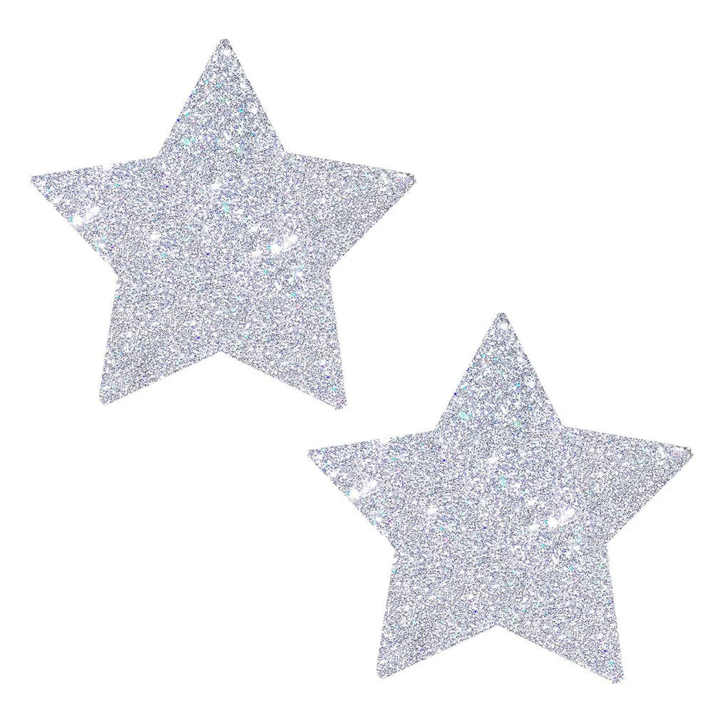 Neva Nude Pasty Starry Nights Silver Glitter by Neva Nude LLC