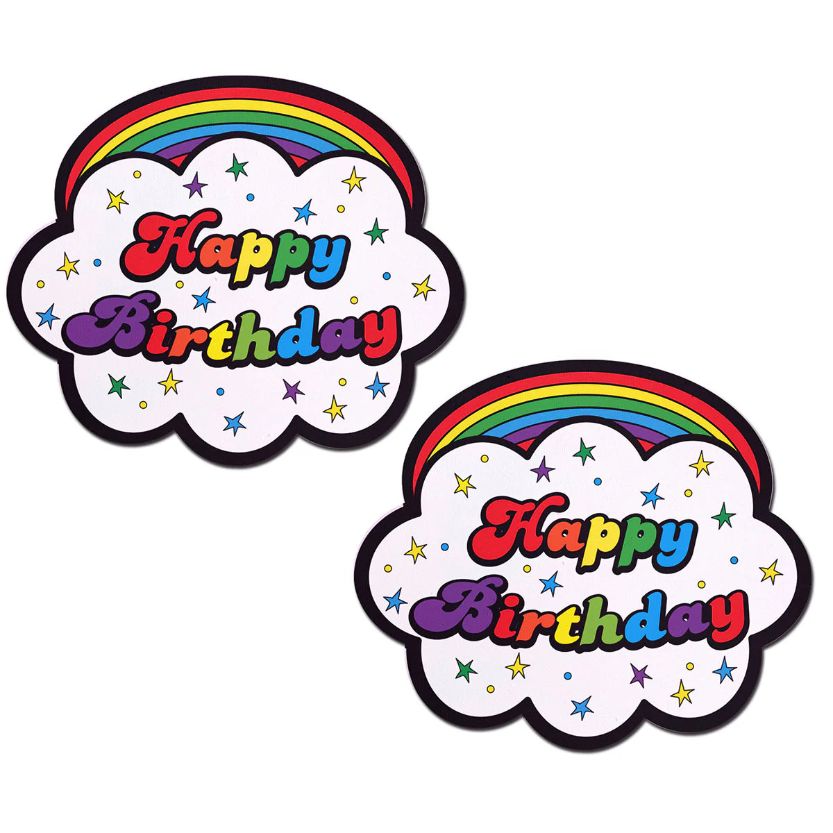 Pastease Happy Birthday Cloud Rainbow Pasties by Pastease