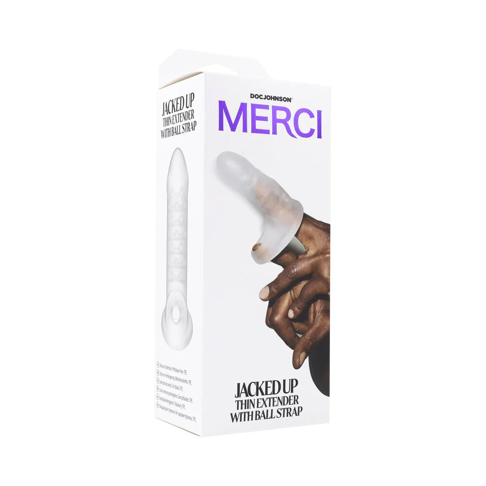 Merci Jacked Up Thin Extender with Ball Strap by Doc Johnson