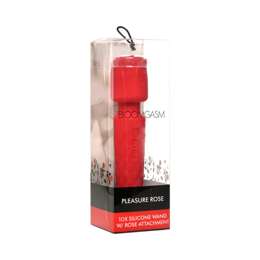 Bloomgasm Pleasure Rose 10X Silicone Wand with Rose Attachment by XR LLC