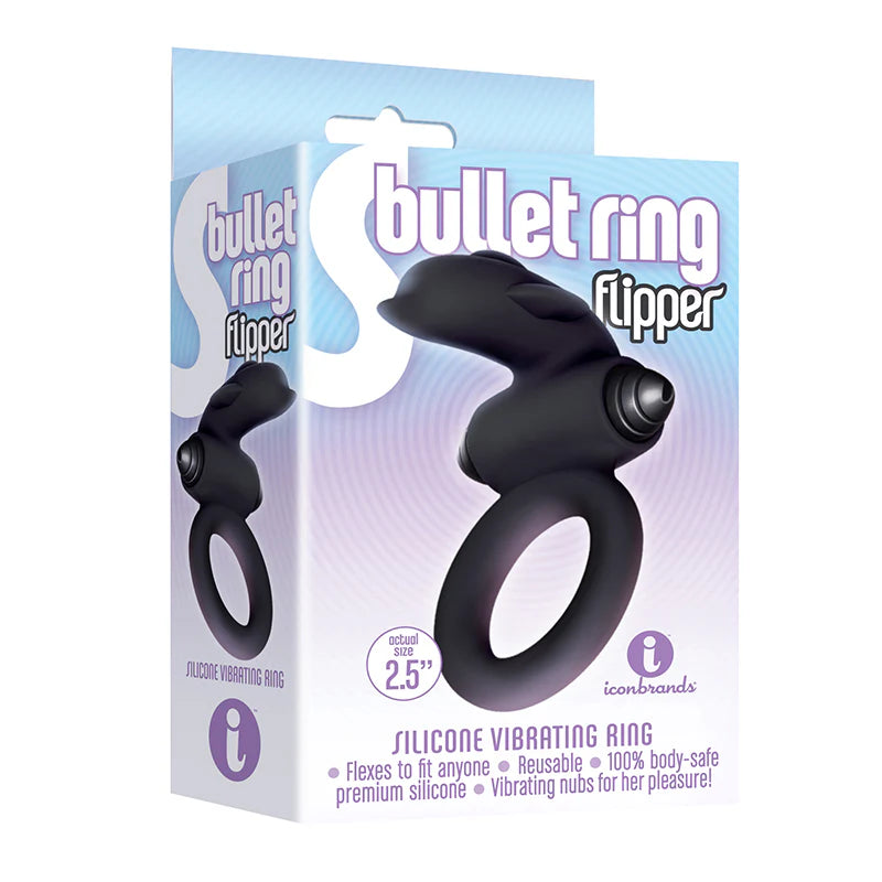 The 9's, S-Bullet Ring - Flipper, Silicone by Icon Brands Inc.