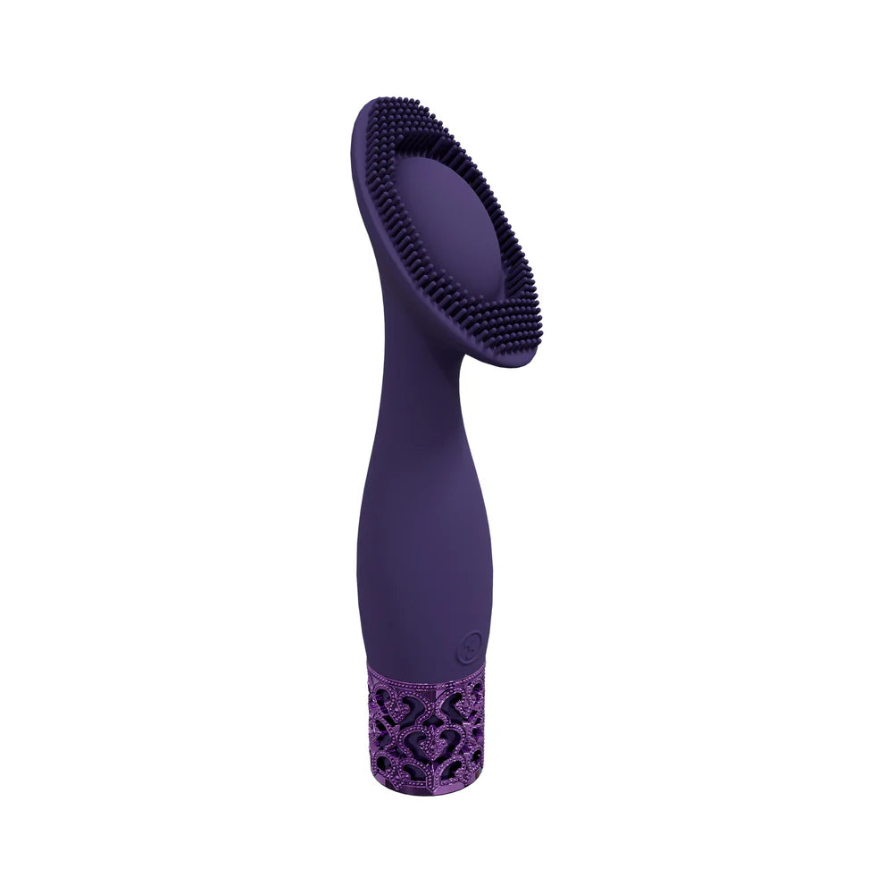 Royal Gems Duchess Silicone Rechargeable Vibrator Purple by Shots America LLC