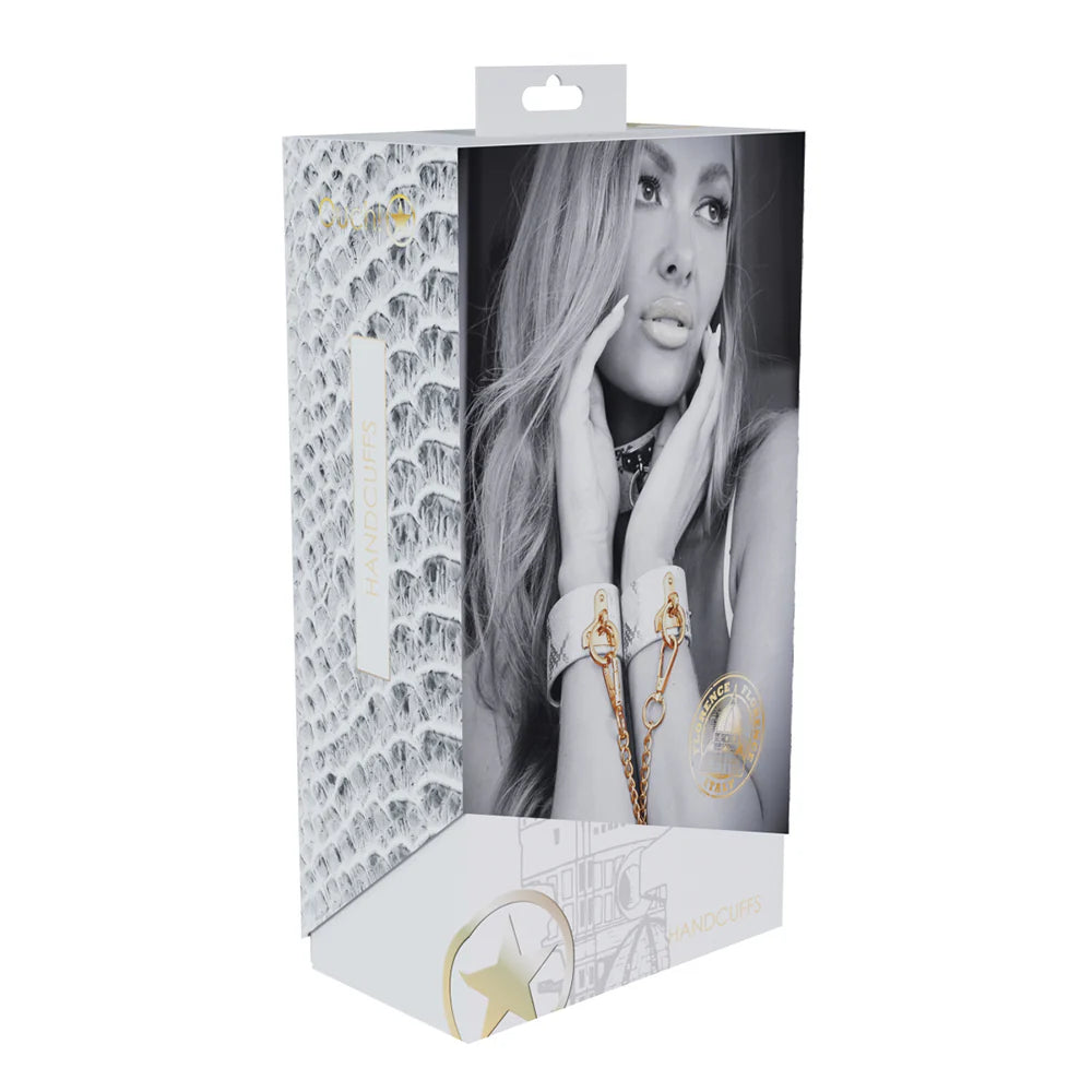 Ouch! International Florence Collection Handcuffs White by Shots America LLC