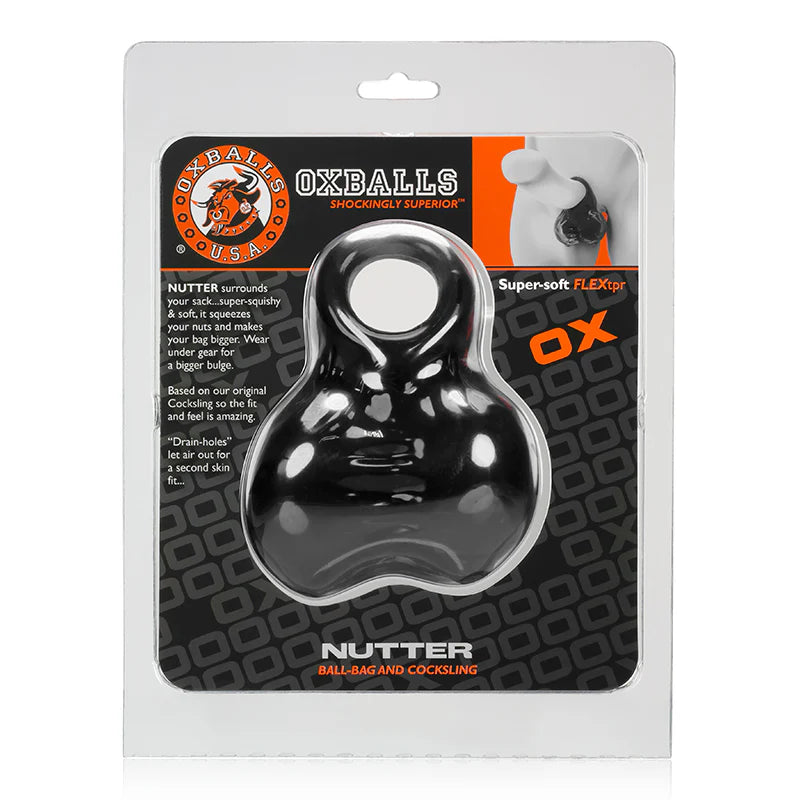 OxBalls Nutter Ballsack, Black by Blue Ox Designs, Oxballs