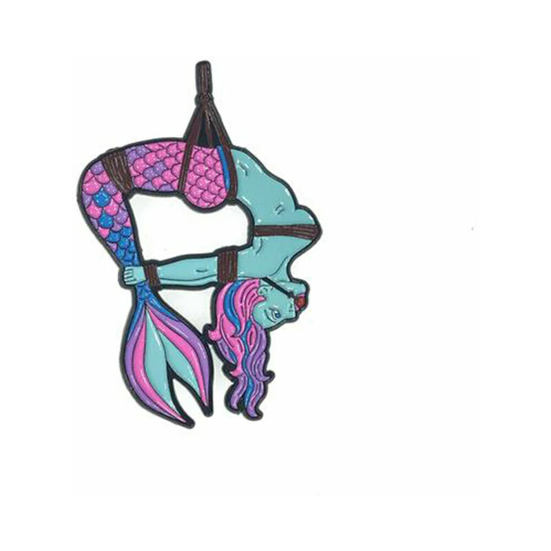 Geeky & Kinky Mermaid (Blue) Enamel Pin by Geeky & Kinky