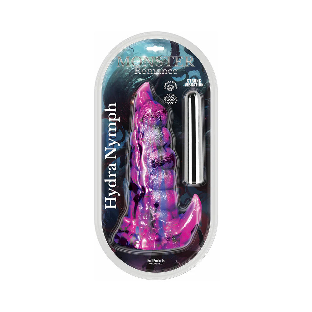 Monster Romance Hydra Nymph with Vibrating Bullet Silicone Dildo 7.5 in. by Hott Products Unlimited
