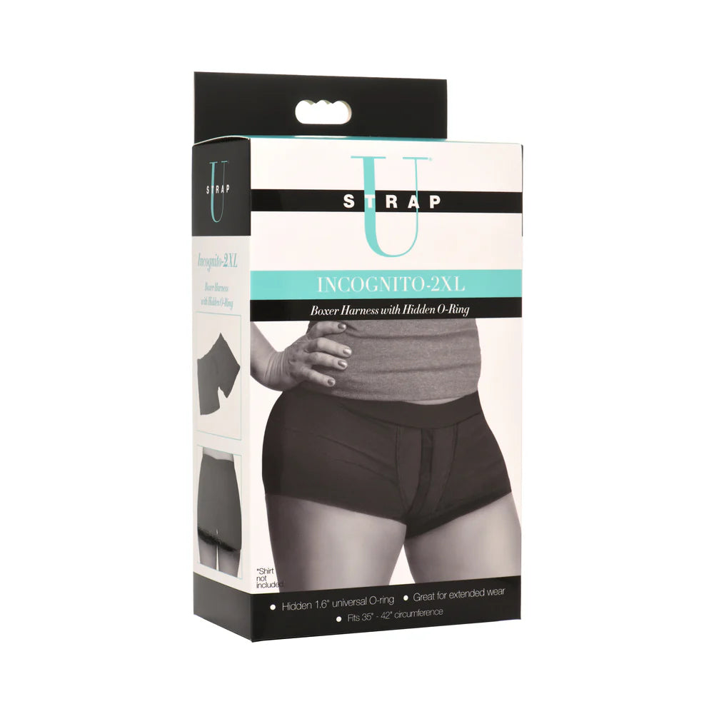 Strap U Incognito Boxer Harness with Hidden O-Ring 2XL by XR Consignment