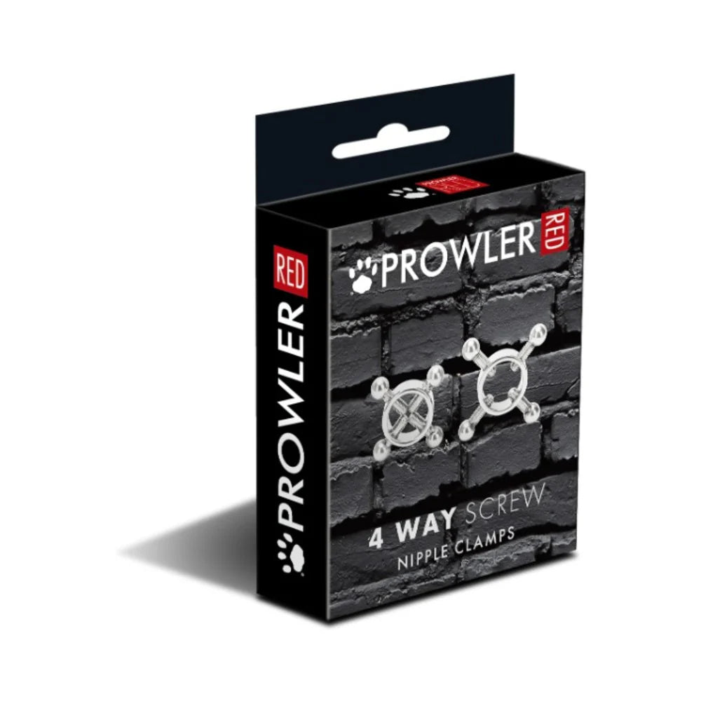 Prowler RED 4 Way Screw Nipple Clamp Set by Simply Pleasure Ltd
