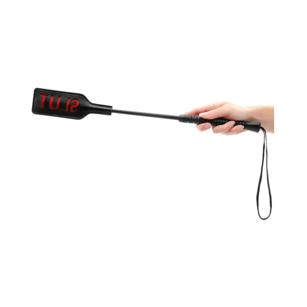 Ouch! 'Slut' Crop Black Large by Shots America LLC