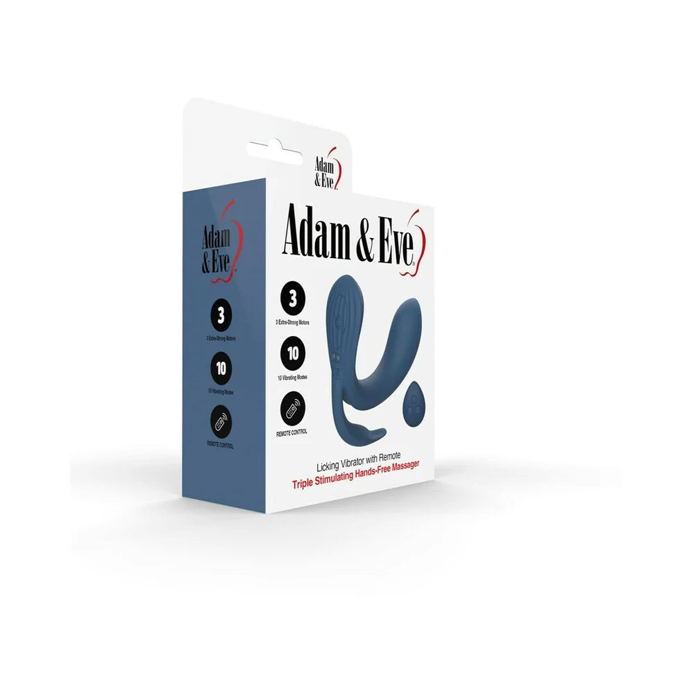 Adam & Eve Licking Vibrator with Remote by PHE/Adam and Eve