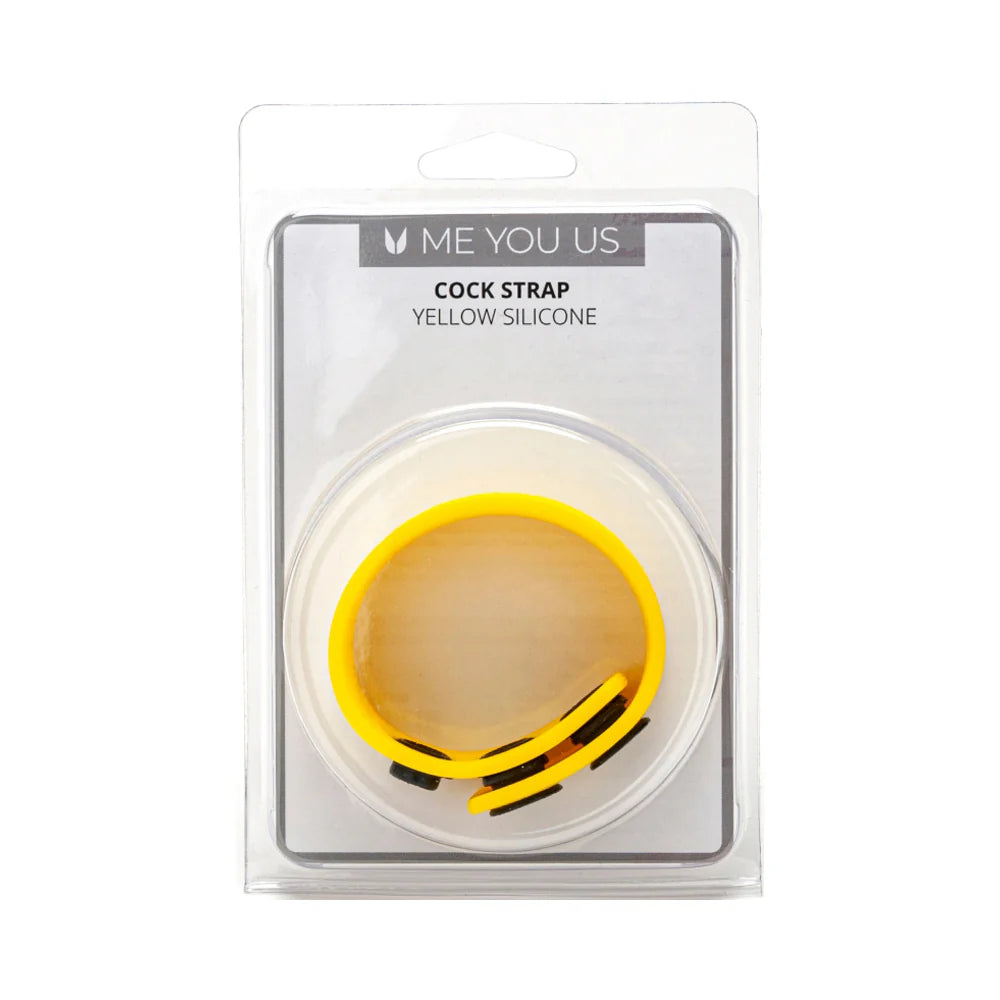 Me You Us Yellow Silicone Cock Strap by Simply Pleasure Ltd