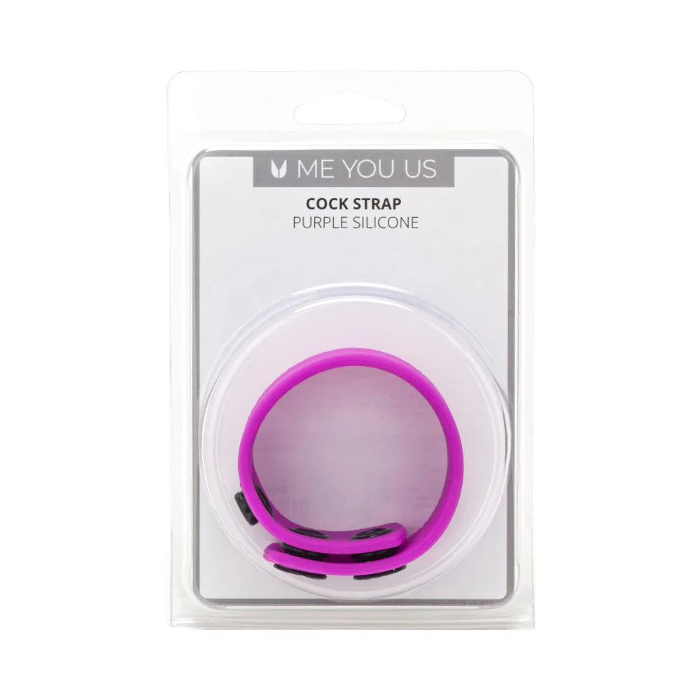 Me You Us Purple Silicone Cock Strap by Simply Pleasure Ltd