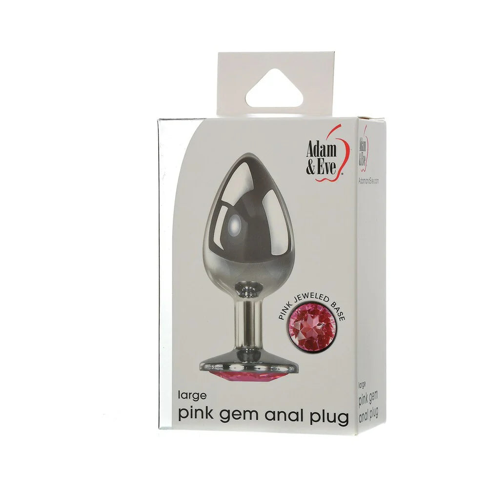 Adam & Eve Pink Gem Anal Plug Large by PHE/Adam and Eve