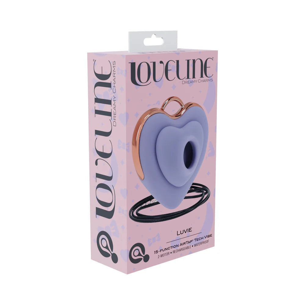 LoveLine Luvie AirTapTech Rechargeable Vibrator Waterproof Lavender by Shots America LLC