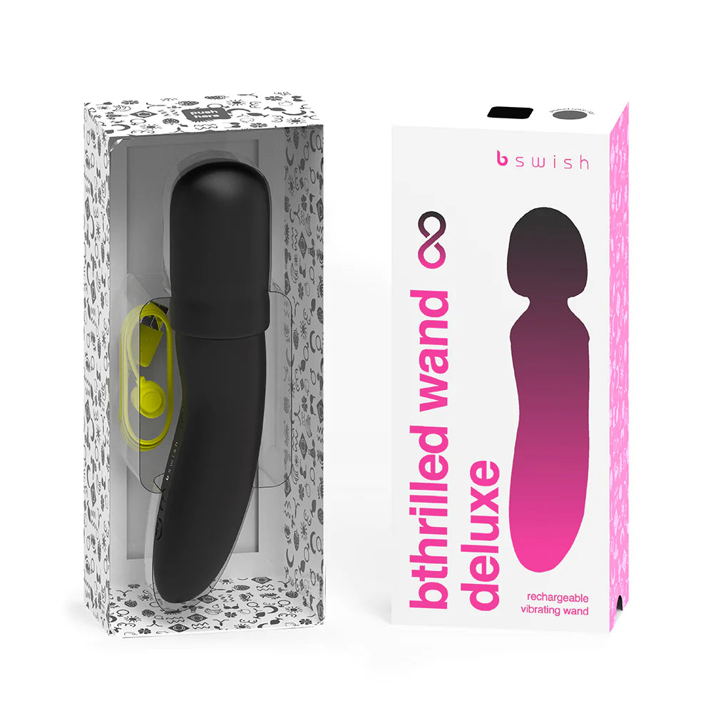 B Swish Bthrilled Premium Mini Wand Noir by BONNER TRADING USA Inc.
