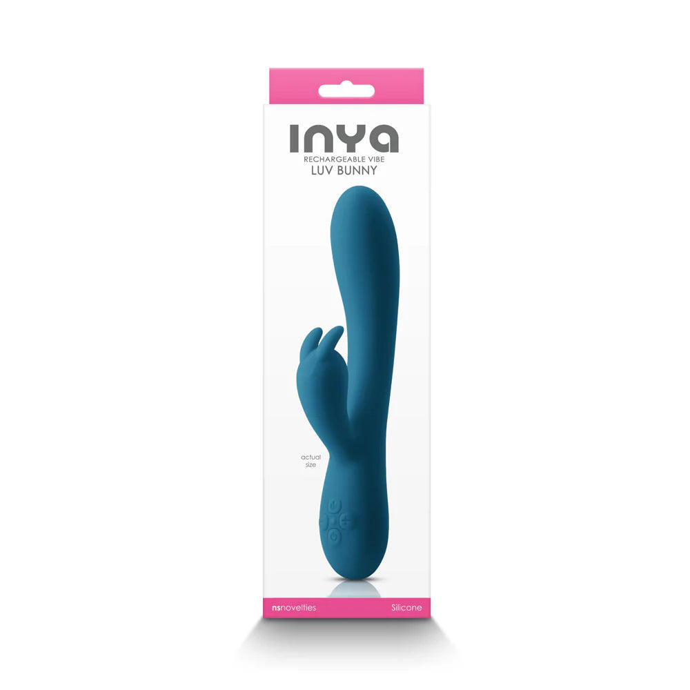 INYA Luv Bunny Rechargeable Vibe Dark Teal by New Sensations Novelties Inc.