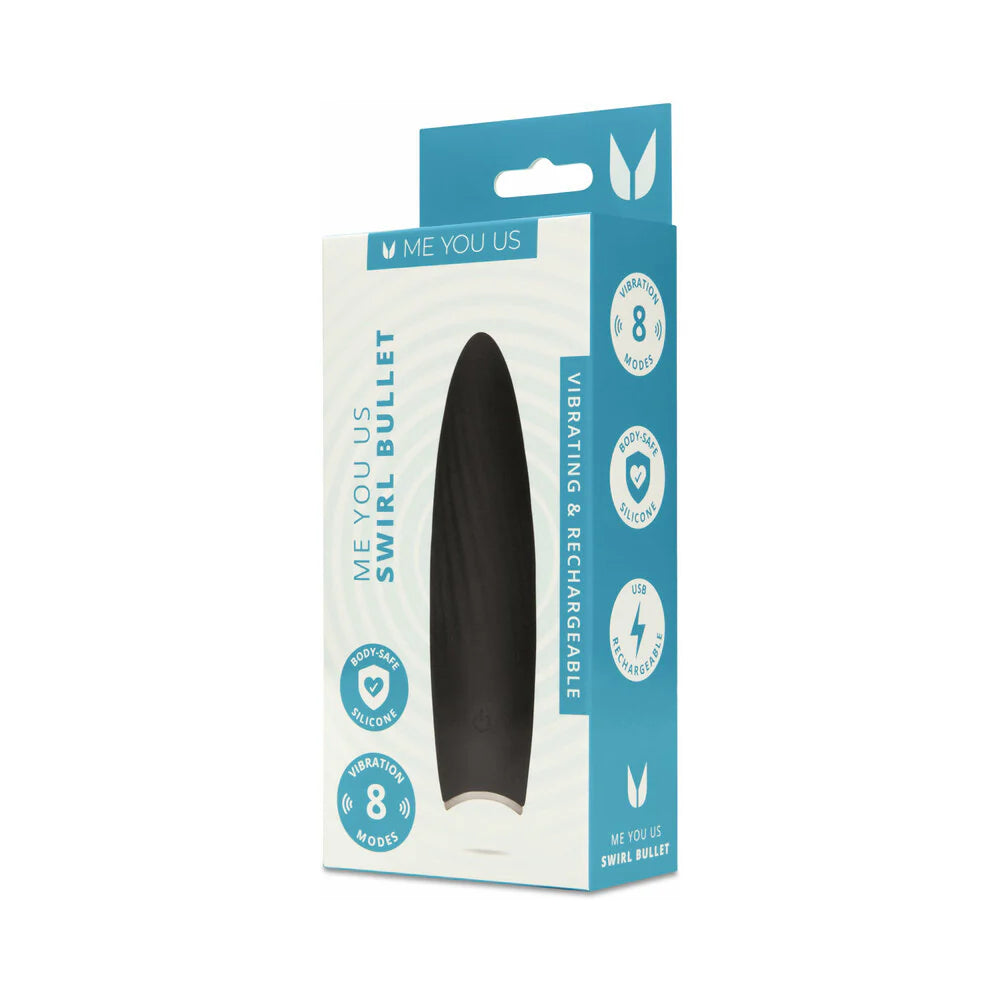 Me You Us Swirl Bullet Black by Simply Pleasure Ltd