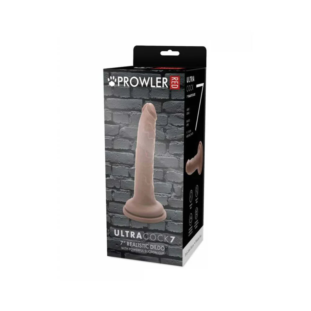 Prowler RED Ultra Cock 7 in. Realistic Dildo Caramel by Simply Pleasure Ltd