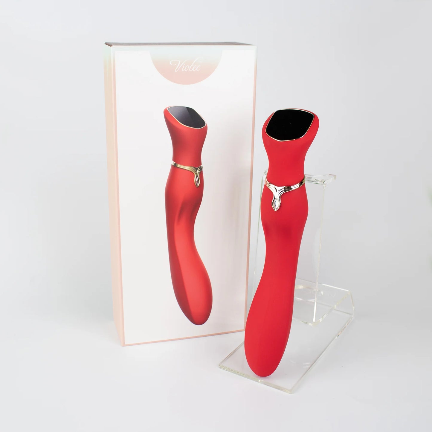 Chance Touch Screen G-Spot Vibrator in Red by Viotec