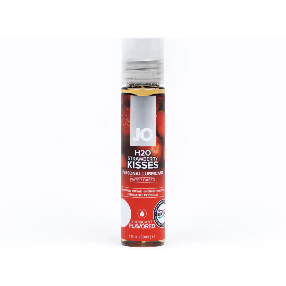 JO H2O Strawberry Kisses Flavored Water-Based Lubricant 1 oz. by System Jo